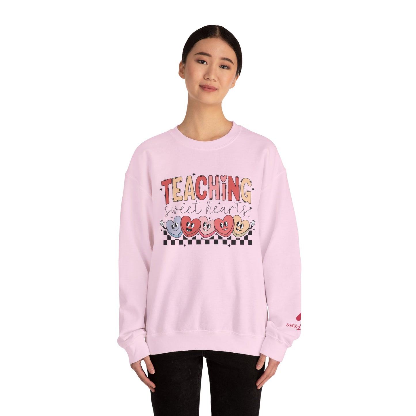 Custom Teaching Sweethearts Crewneck Sweatshirt