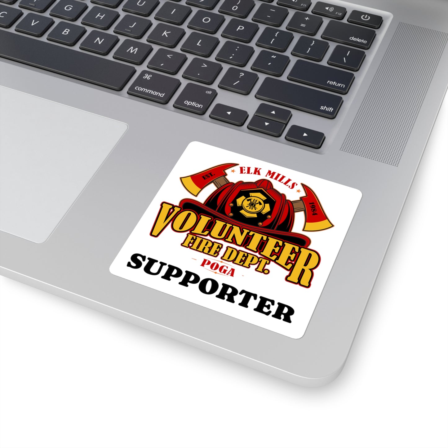 Elk Mills/Poga VFD Square Stickers