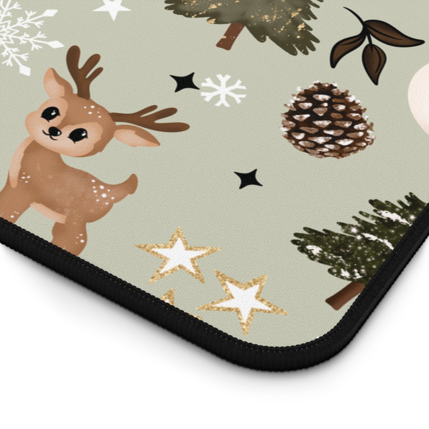 Winter Green Snowman Desk Mat