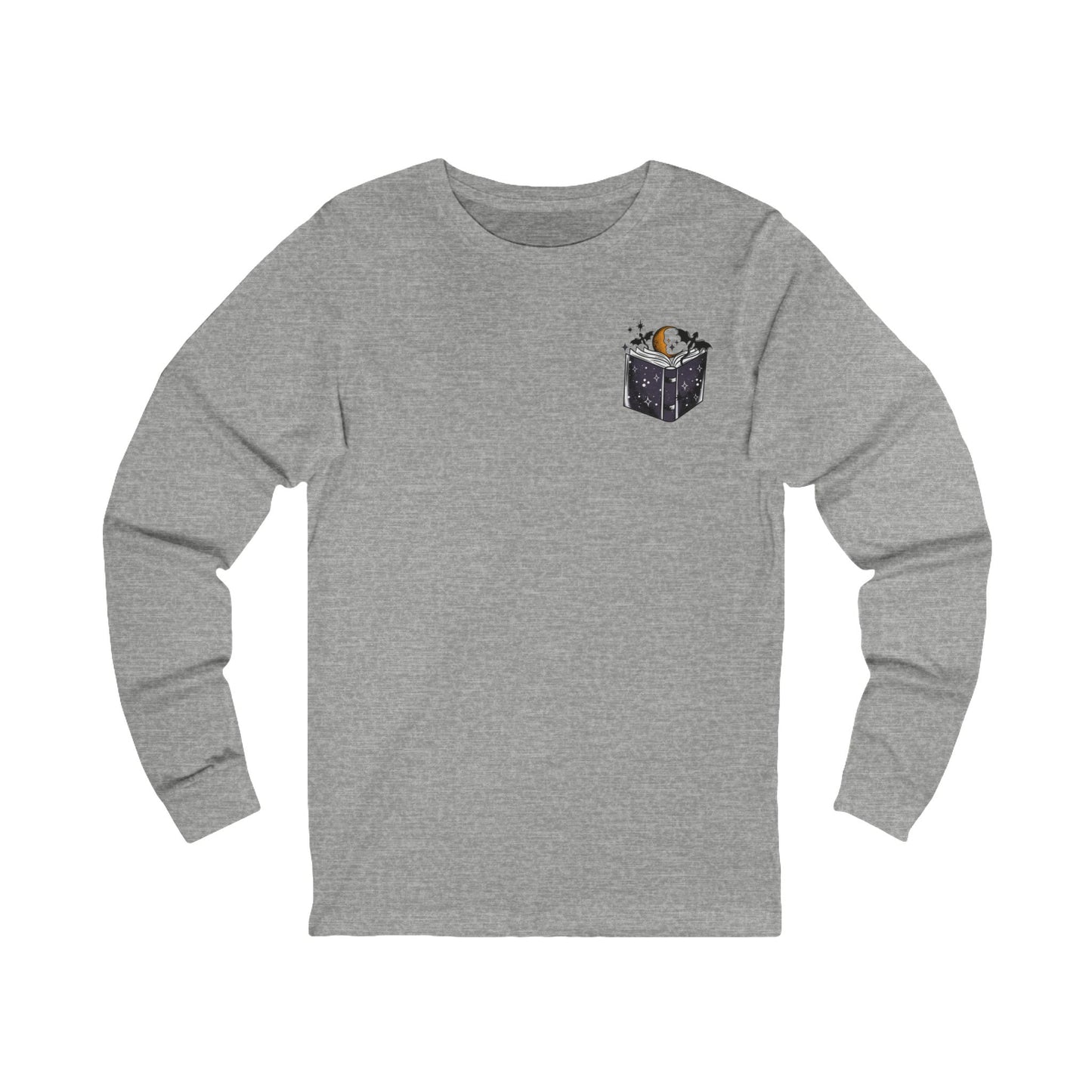 Magic Book Unisex Long Sleeve Tee - Cosmic Reading Design