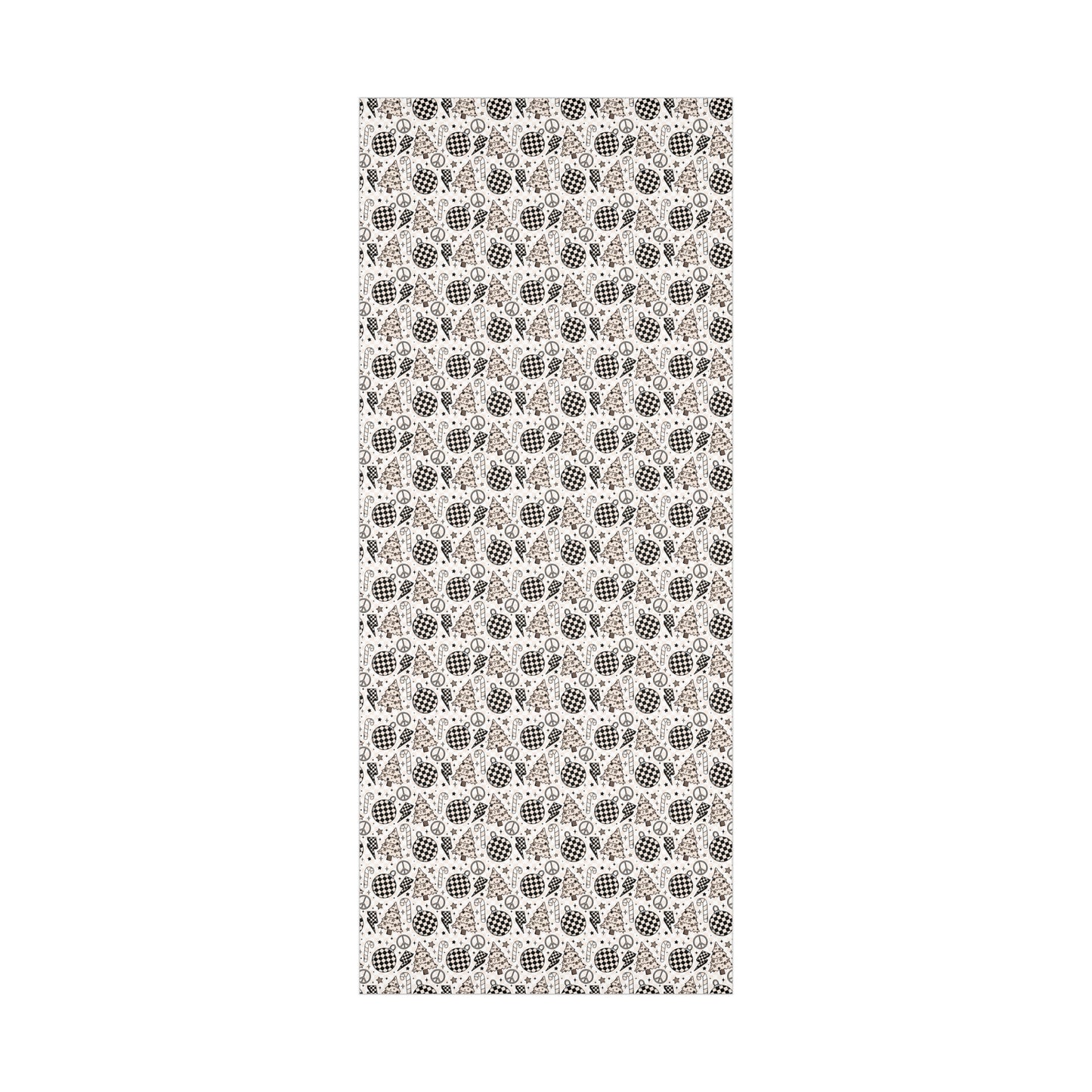 Christmas Checker Neutrals.-Gift Wrap Papers