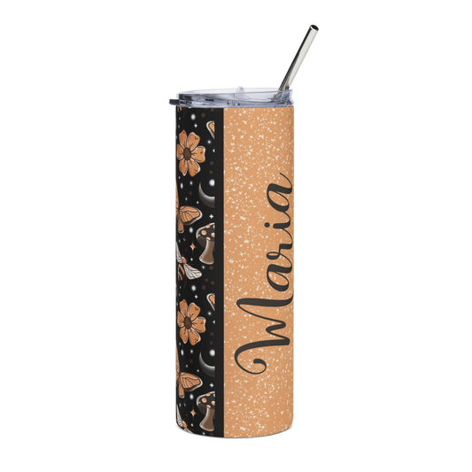 Fall Cottagecore Personalized Stainless Steel Tumbler, 20oz