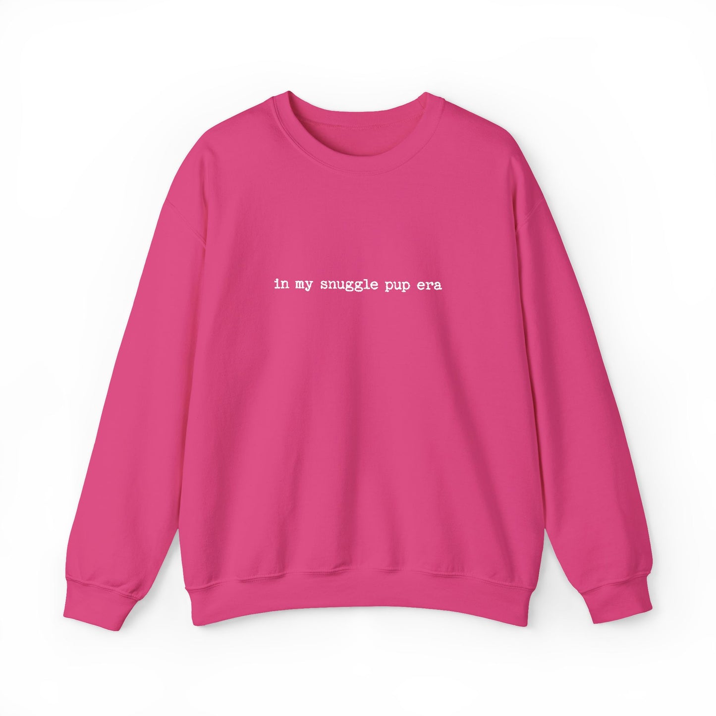 In My Snuggle Pup Era - Unisex Heavy Blend™ Sweatshirt, Casual Wear, Gift for Him/Her, Fall Fashion, Everyday Comfort, Embroidery
