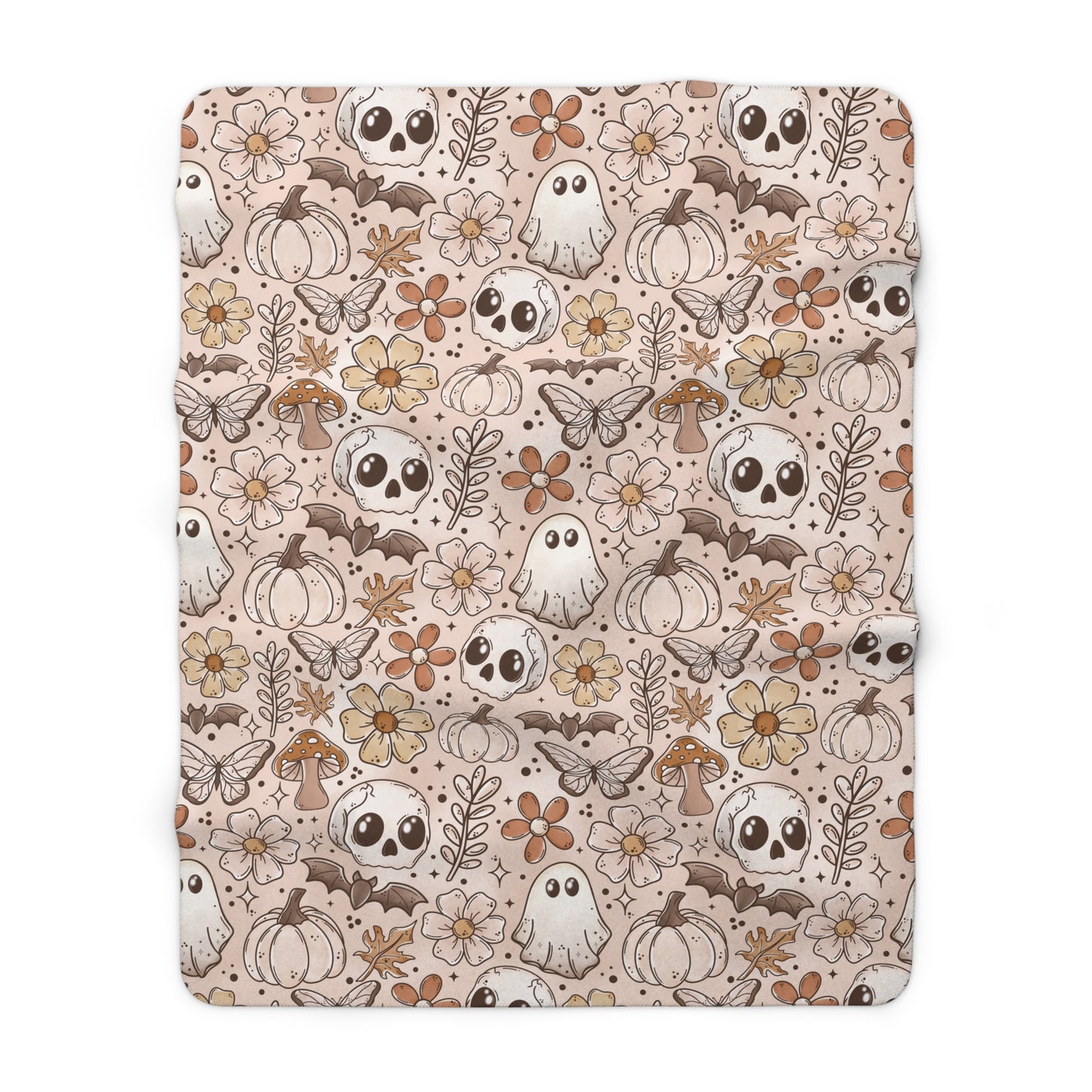 Boho Fall Sherpa Fleece Blanket