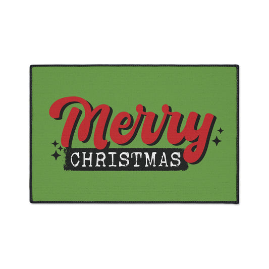 Merry Christmas Floor Mat, Durable Entrance Rug, Christmas Decor, Home Welcome Mat, Christmas Welcome Mat, Seasonal Floor Mat