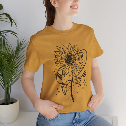 Sunflower Vibes Unisex Jersey Tee