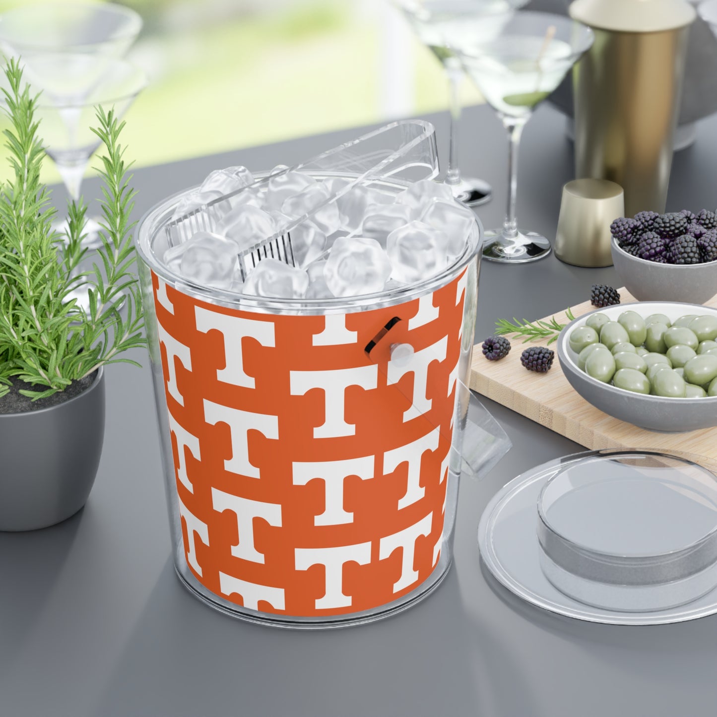 Tennessee Ice Bucket with Tongs