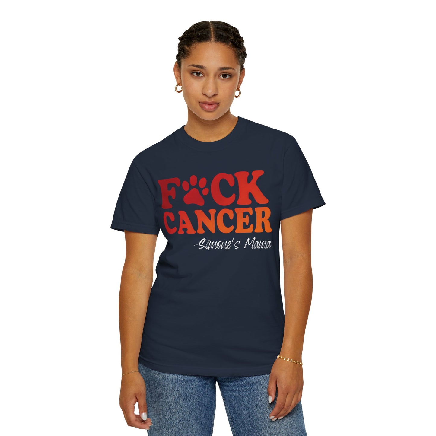 F*CK Cancer Flame T-shirt - Personalized Memorial Shirt for Your Loved Ones