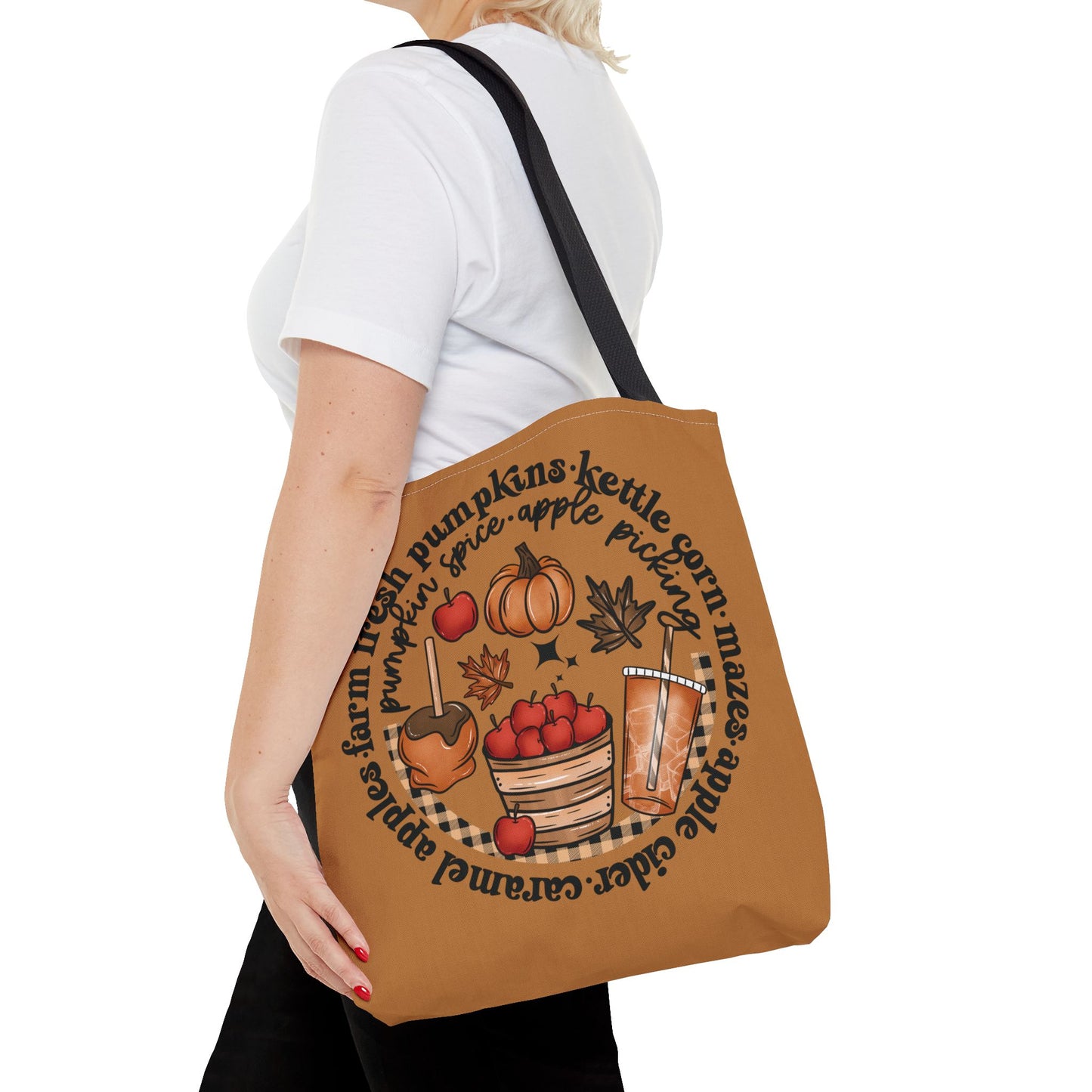 Fall Things Tote Bag | Fall Seasonal Tote, Apple Cider, Autumn Decor, Gift for Her