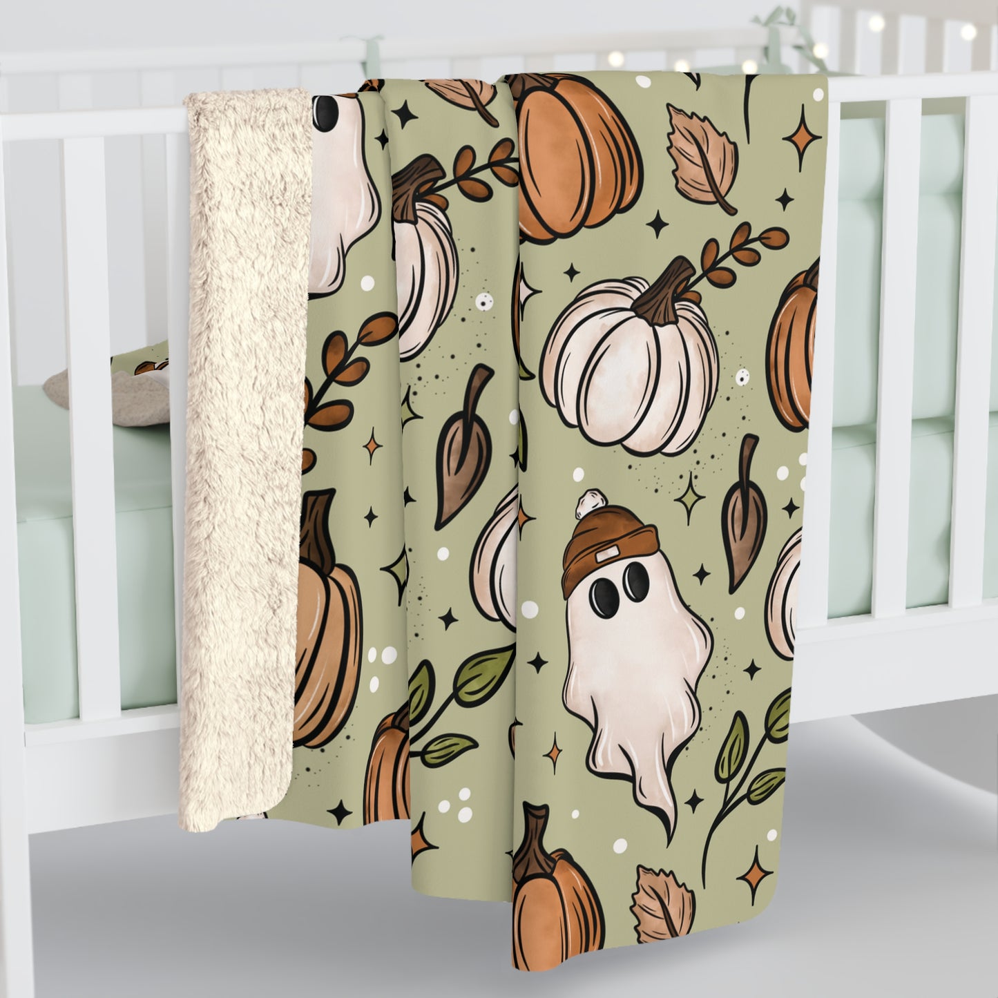 Hello Fall Sherpa Fleece Blanket