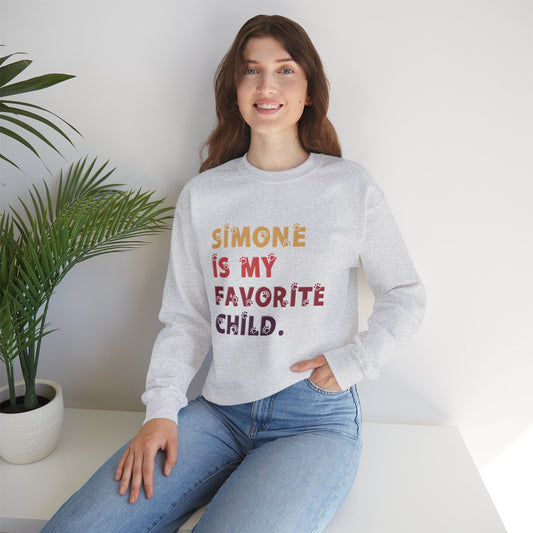 My Favorite Child Sweatshirt - Unisex Heavy Blend Crewneck for Pet Lovers