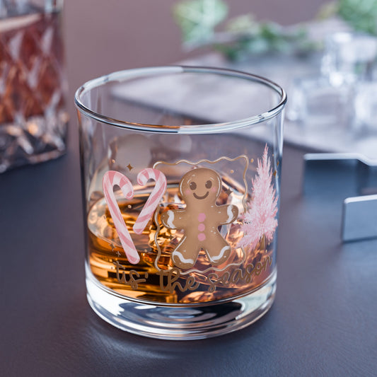 Tis the Season Rocks Glass, 10oz