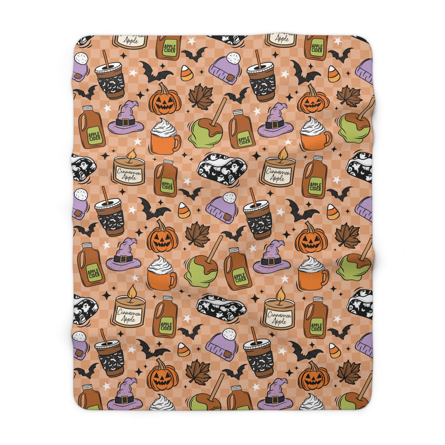 October is My Season Sherpa Fleece Blanket