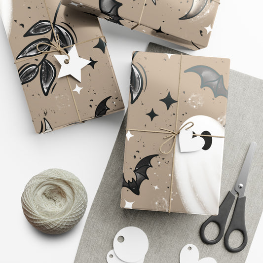 Ghosts and Moons Gift Wrap Papers