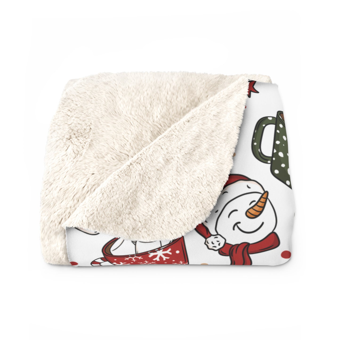 Winter Mugs Sherpa Fleece Blanket