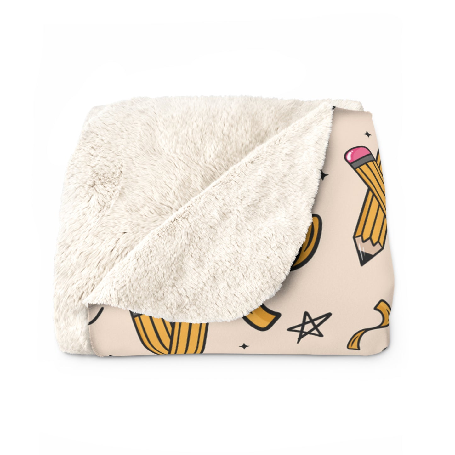 Teach Sherpa Fleece Blanket