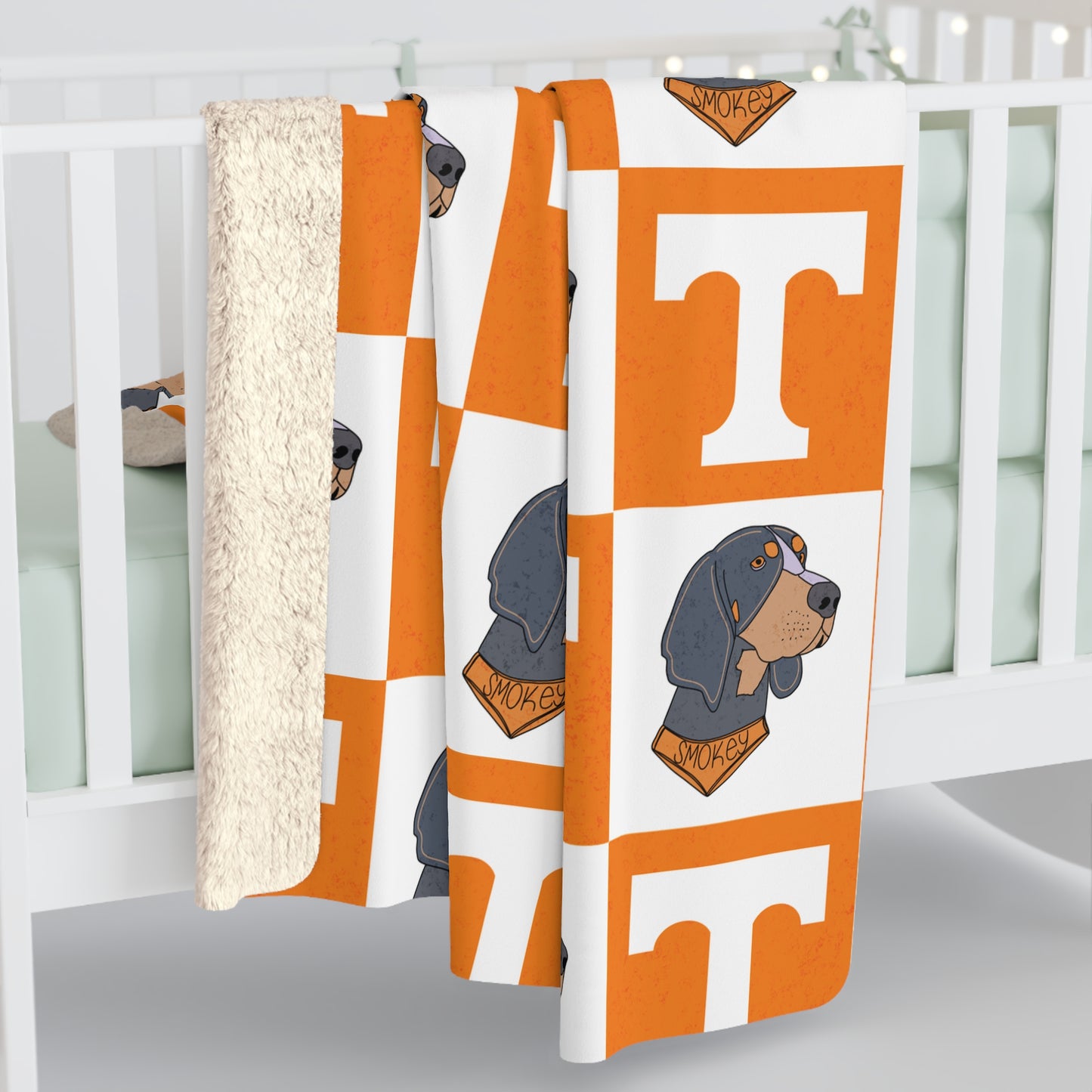 Vols Checker Sherpa Fleece Blanket