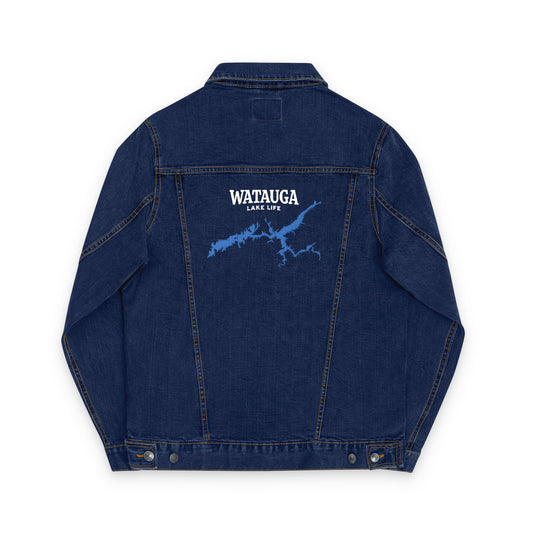 Watauga Lake Life Denim Jacket | Lake Life | Watauga Lake | Tennessee Living | Custom Denim Outerwear