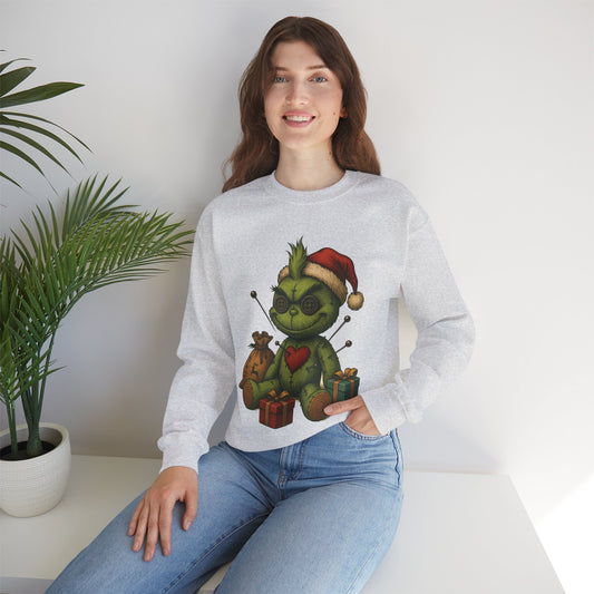 Voodoo Present Stealer Crewneck Sweatshirt, Christmas Sweatshirt, Unisex Pullover, Gift for Friends