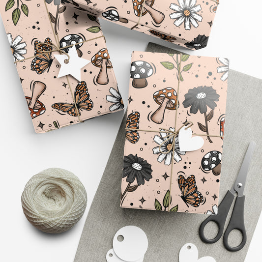 Cottagecore Mushrooms Gift Wrap Papers