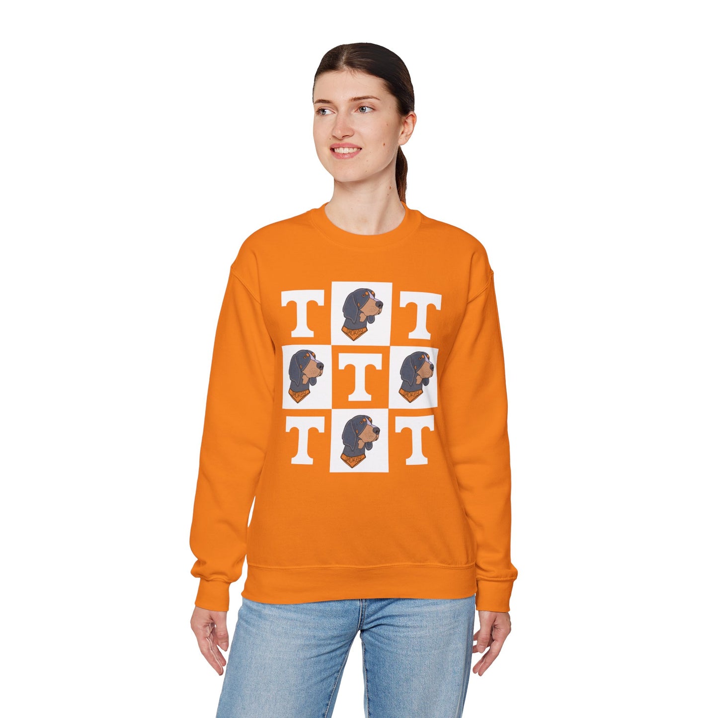 Vols Checker Crewneck Sweatshirt - Unisex Heavy Blend™