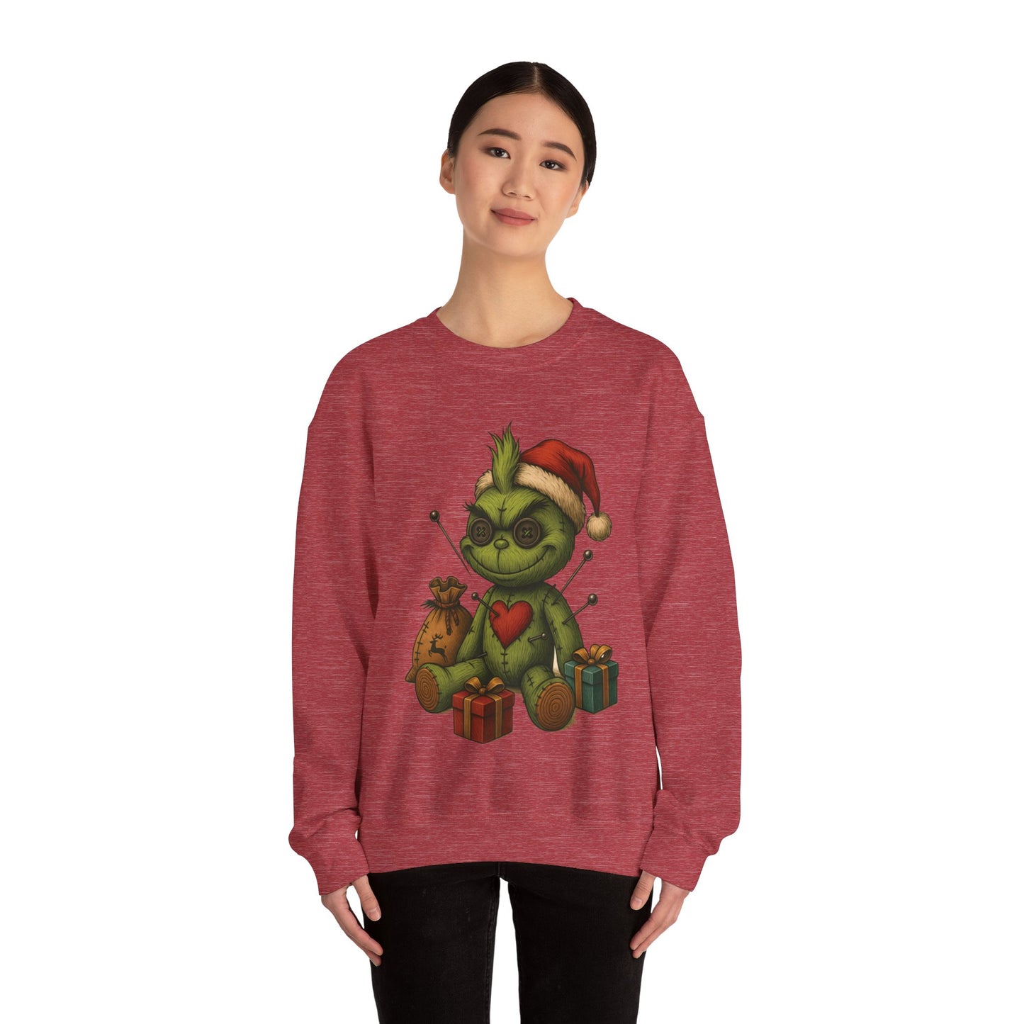 Voodoo Present Stealer Crewneck Sweatshirt, Christmas Sweatshirt, Unisex Pullover, Gift for Friends