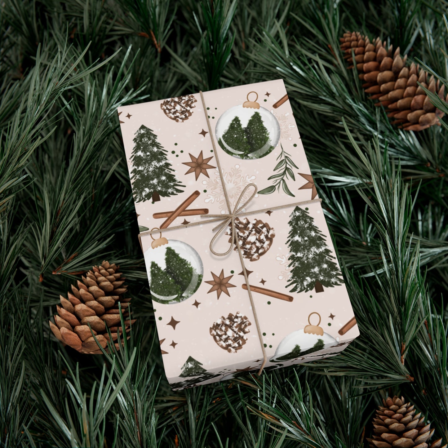 Cinnamon Trees Gift Wrap Papers