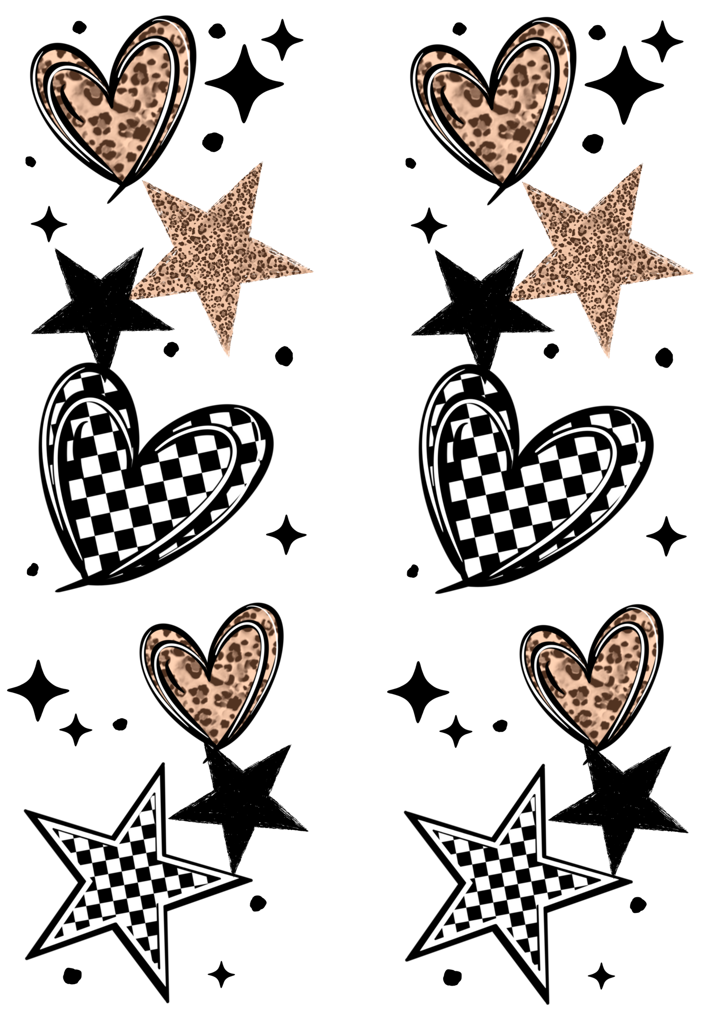 Mama Bows and Stars - Sublimation Only