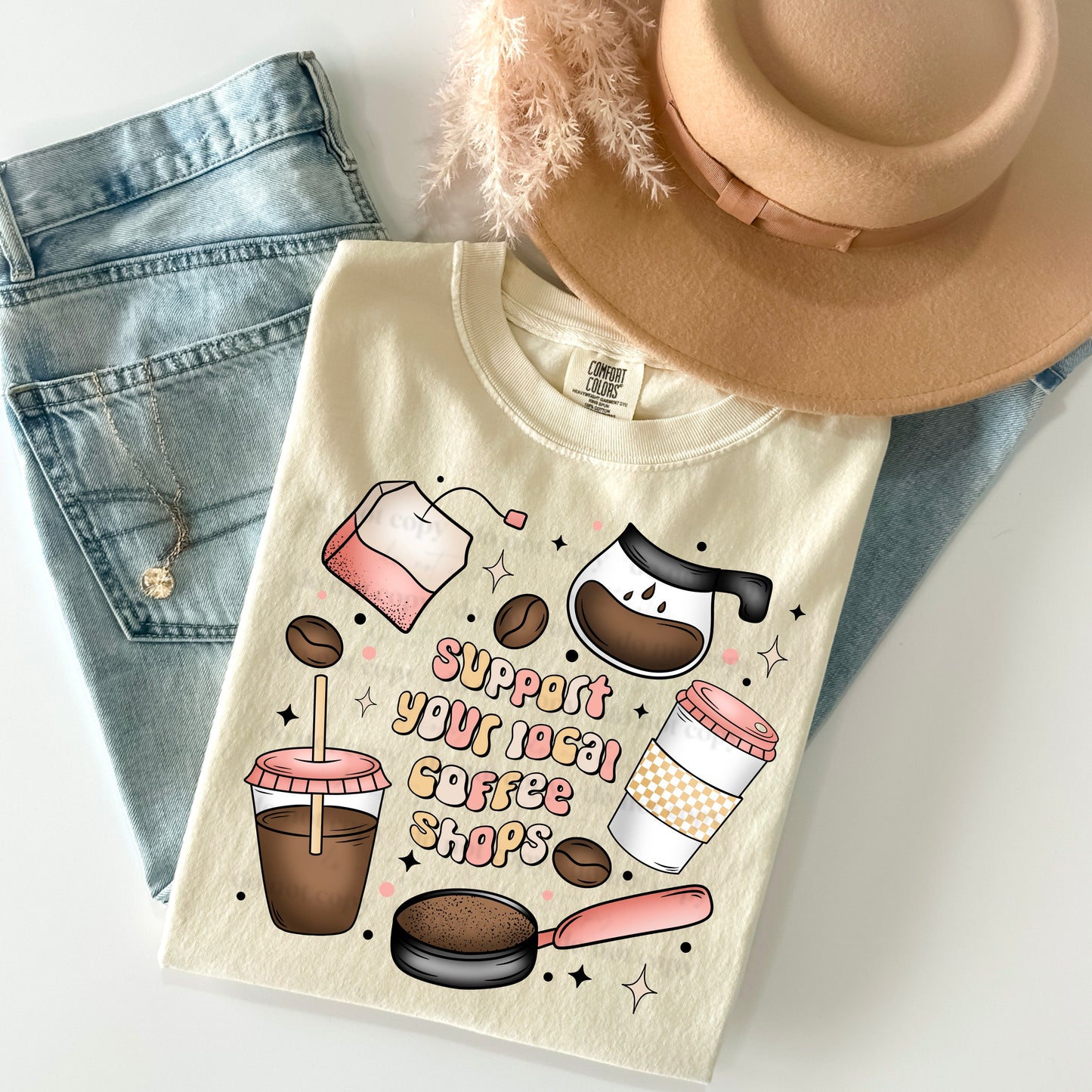 Support Your Local Coffee Shop Design Only