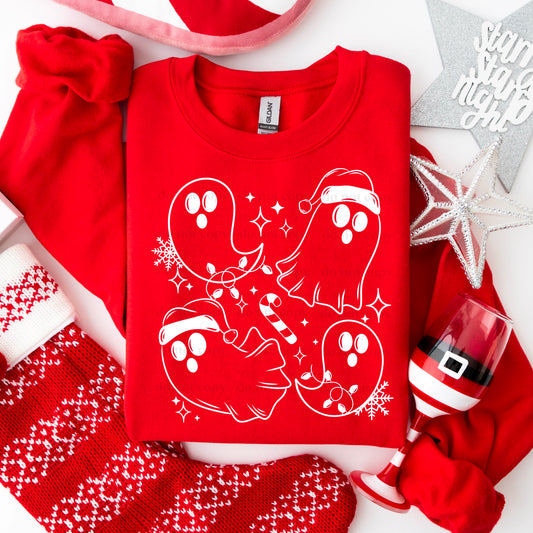 Christmas Ghosties (White) Design Only