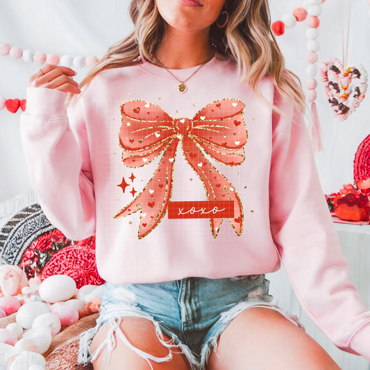 XOXO Heart Bow - Sublimation Only