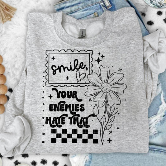 Smile Enemies (Black) - Sublimation Only