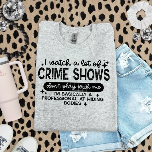 Crime Shows Design Only - Black