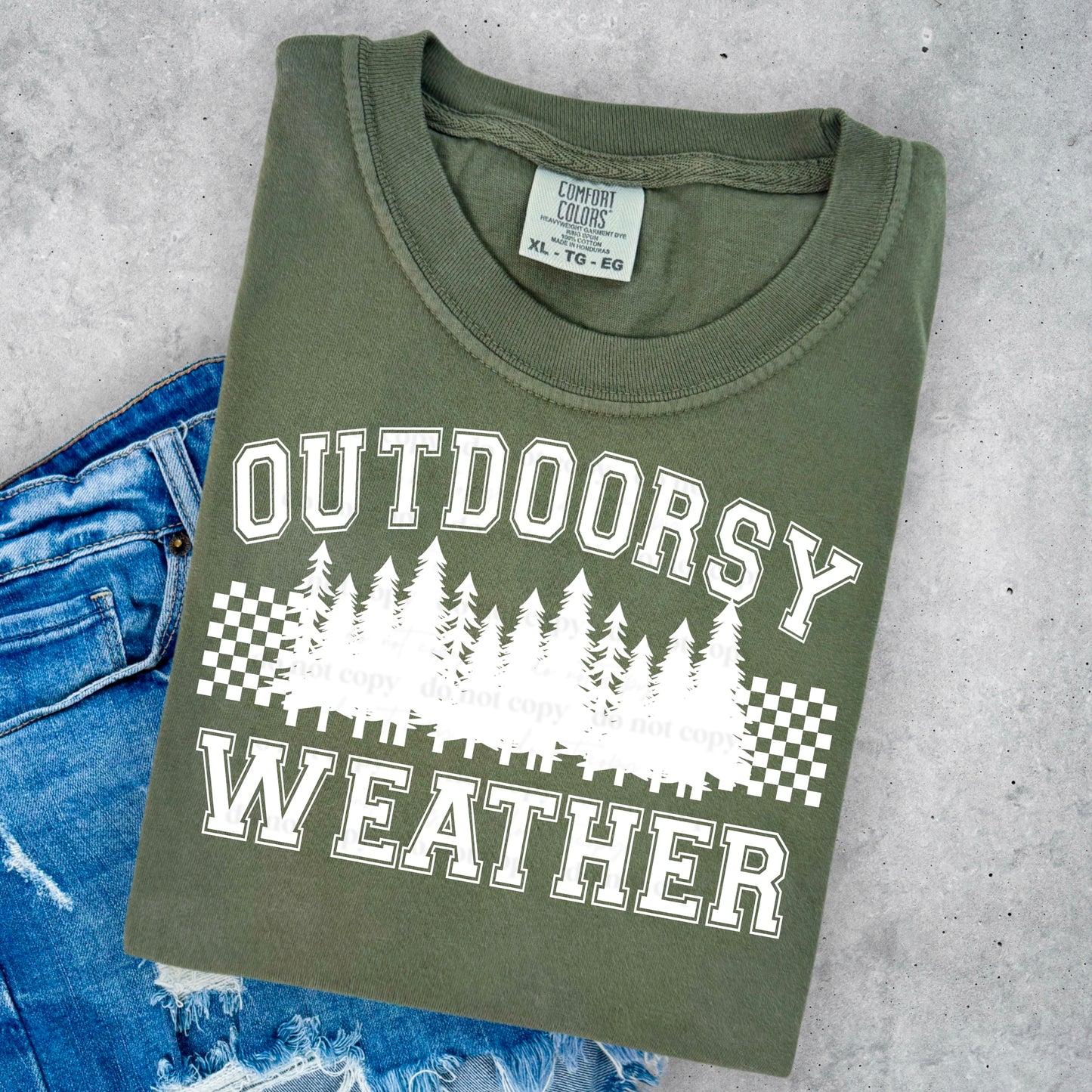Outdoorsy Weather (White) Design Only