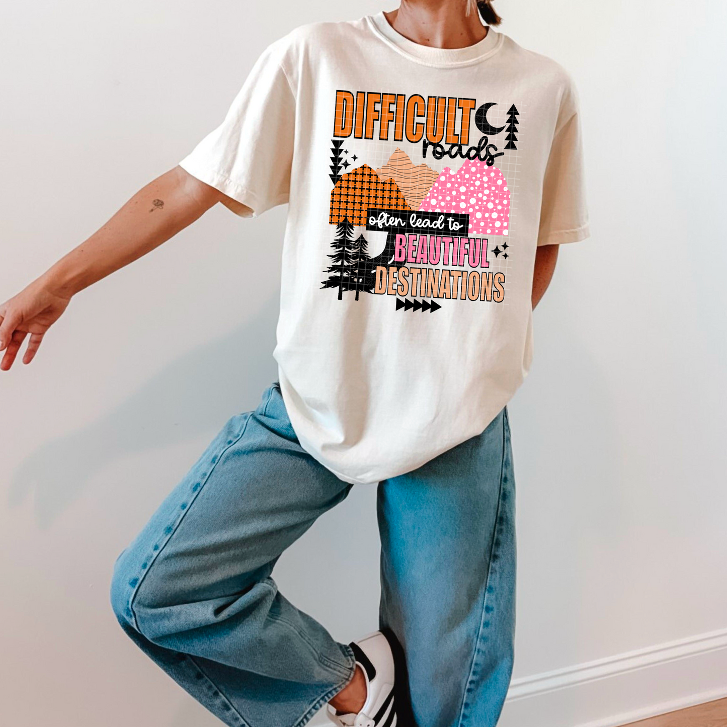 Difficult Roads (Black) - Sublimation Only