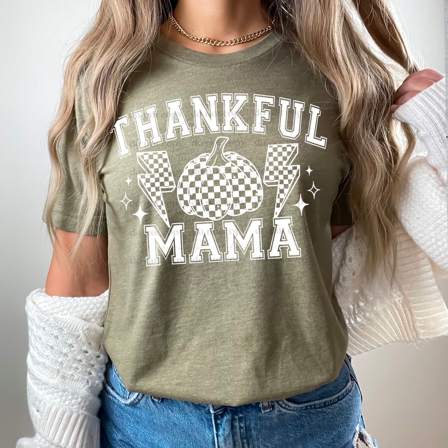 Thankful Mama (White) Design Only
