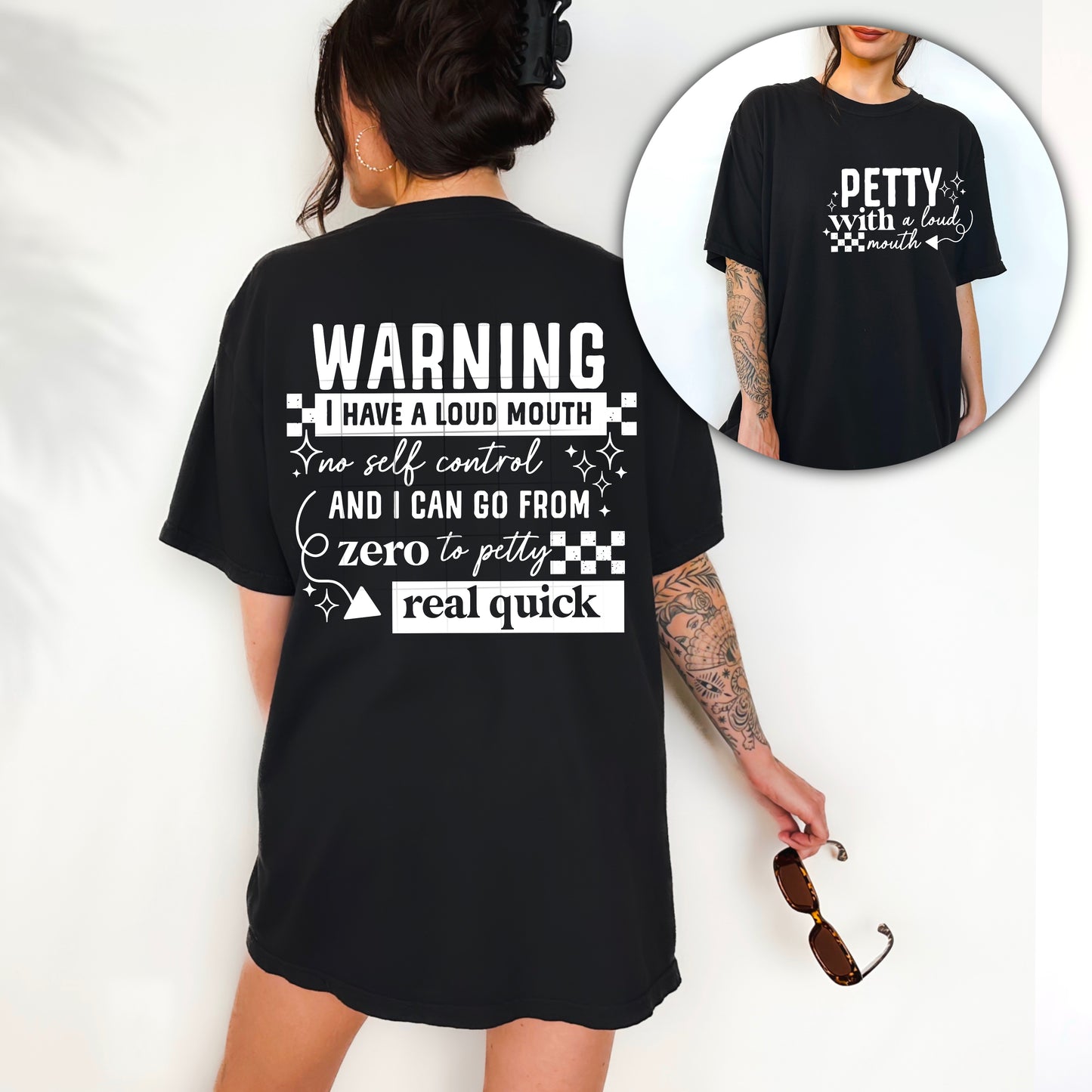 Petty with a Loud Mouth (White) Design Only