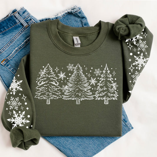 Snowy Trees (White) Design Only