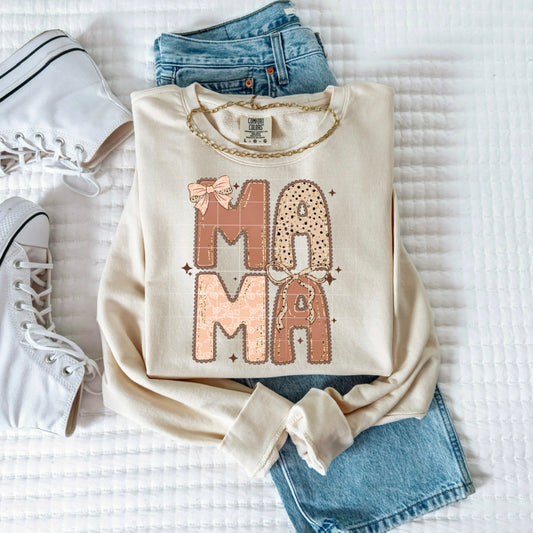 Mama Blush and Bows - Sublimation Only