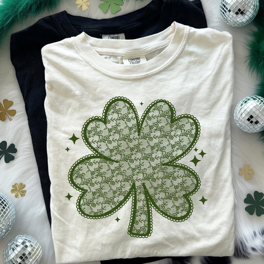 Green Lace Shamrock - Sublimation Only