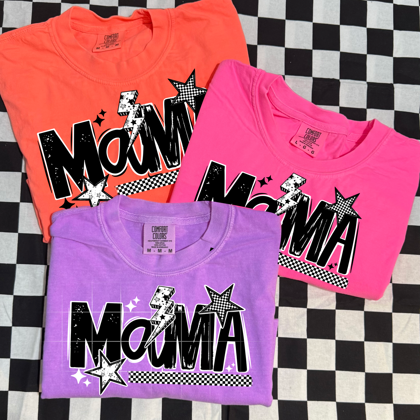 Mama Black Stars - Sublimation Only