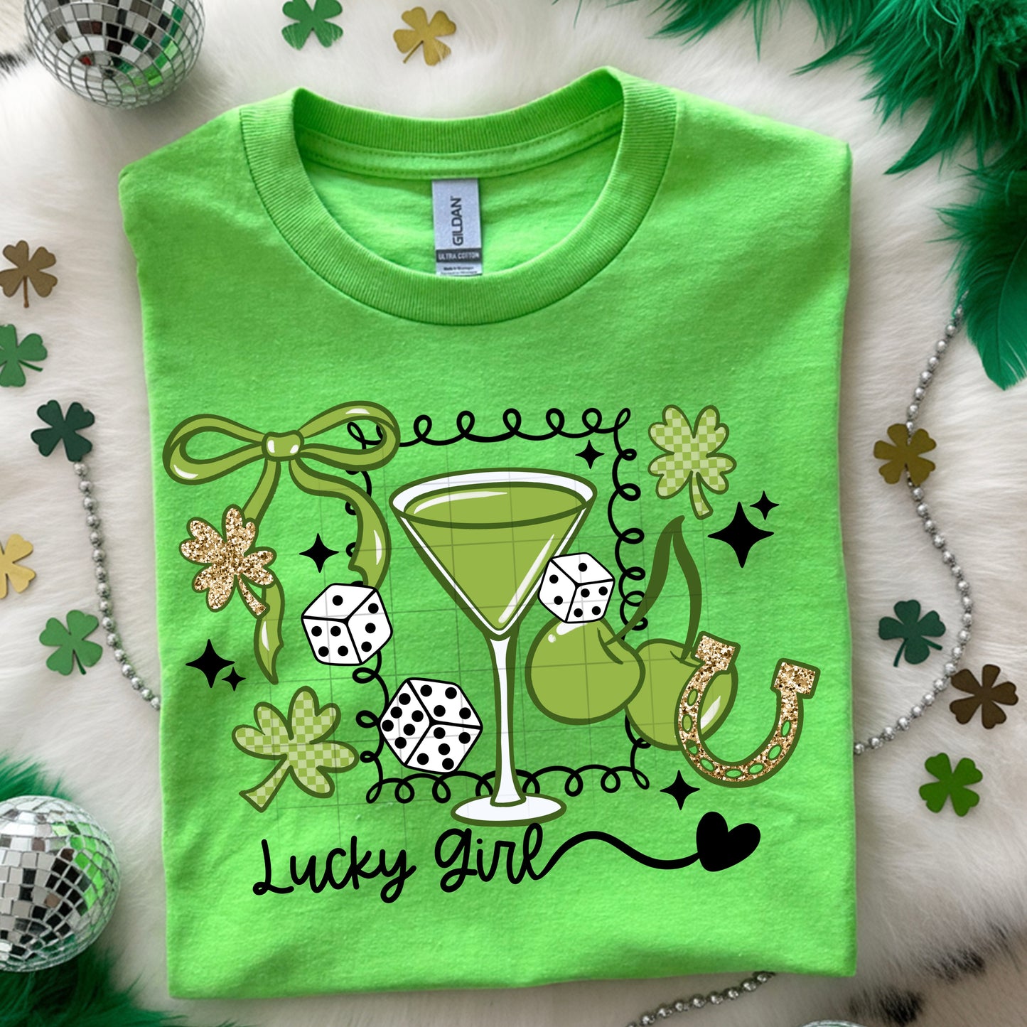 Lucky Girl Martini - Sublimation Only