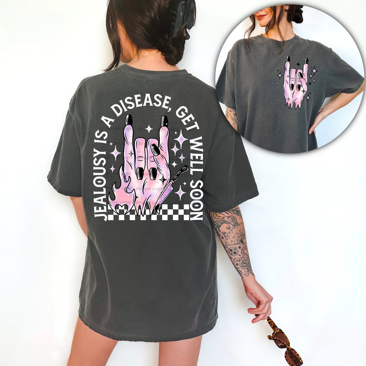 Jealousy is a Disease White Design Only