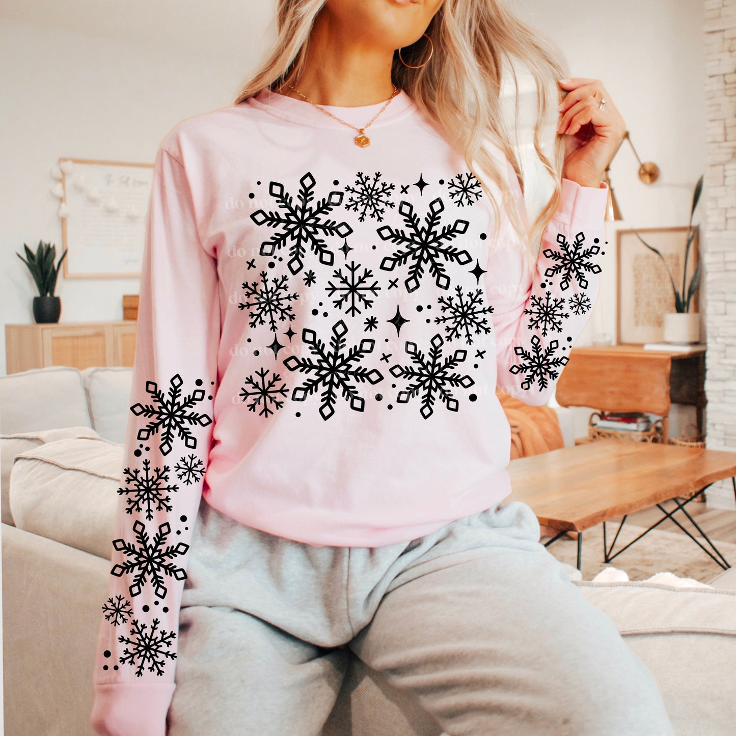 Snowflakes (Black) Design Only