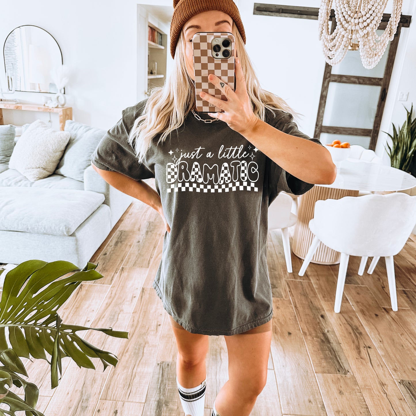 Just a Little Dramatic (White) Design Only