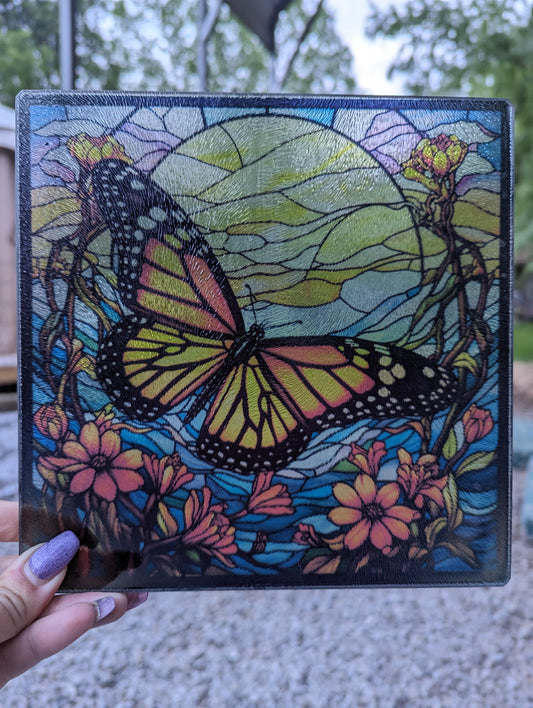Butterfly Glass Cutting Board