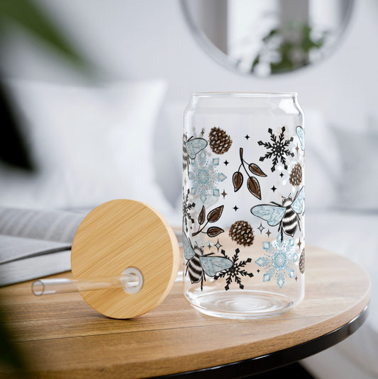 Custom 16oz Glass Sipper Glass