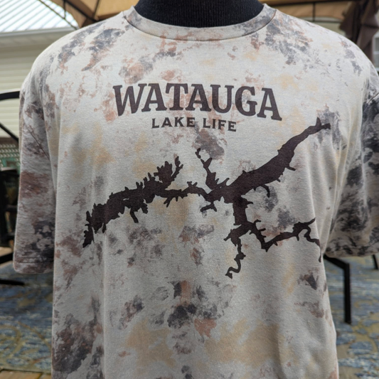 Custom Order Bleached Watauga Lake Living Tee