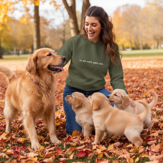 In My Cozy Paws Era - Unisex Heavy Blend™ Sweatshirt, Casual Wear, Gift for Him/Her, Fall Fashion, Everyday Comfort, Embroidery